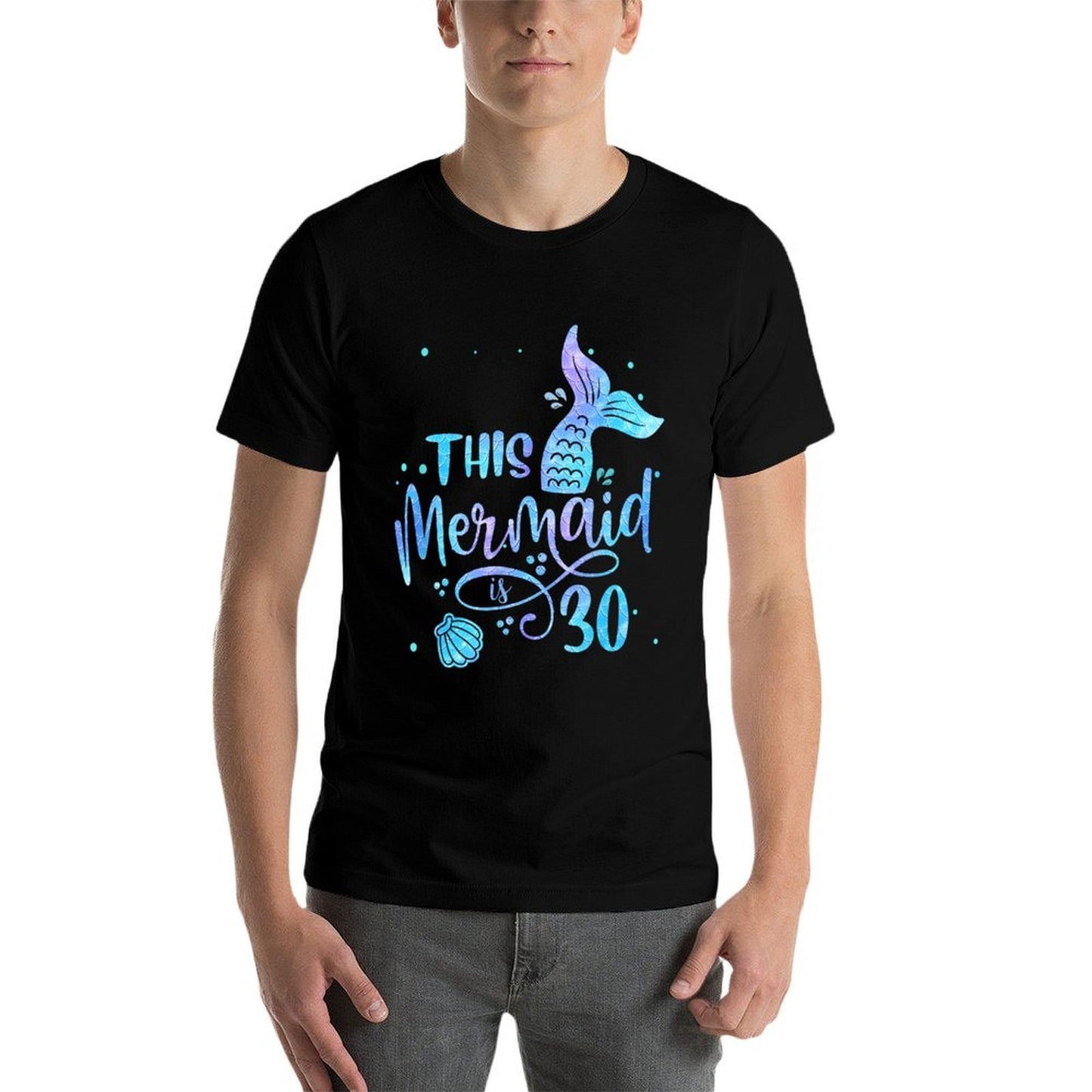 This Mermaid Is 30 Years Old 30th Birthday Mermaid Girl Vintage-inspired T-Shirt