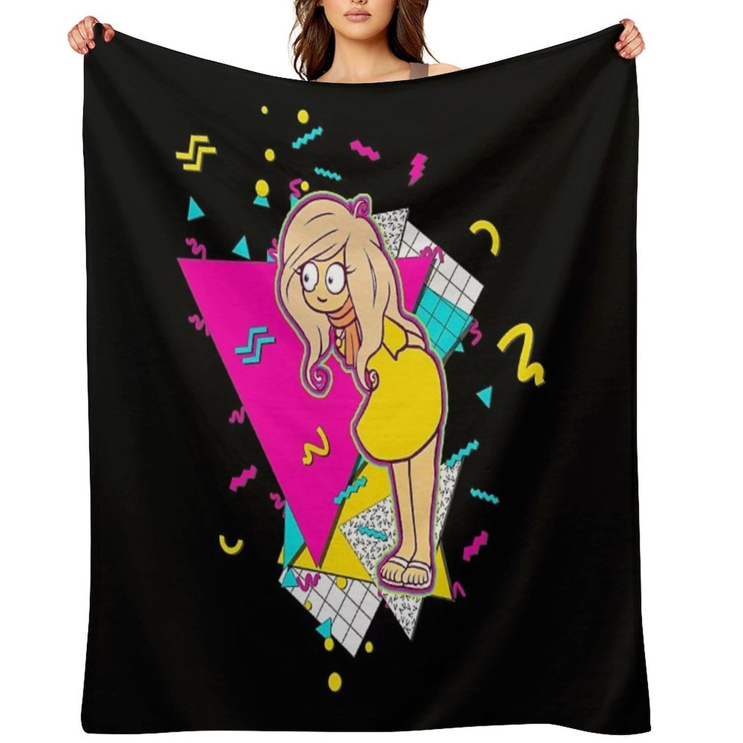 Coco Ongezellig 90s Design Versatility Throw Blanket
