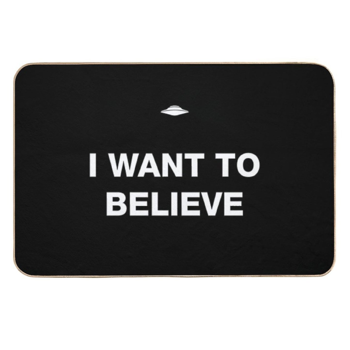 I Want to Believe Fade-Resistant Bath Mat