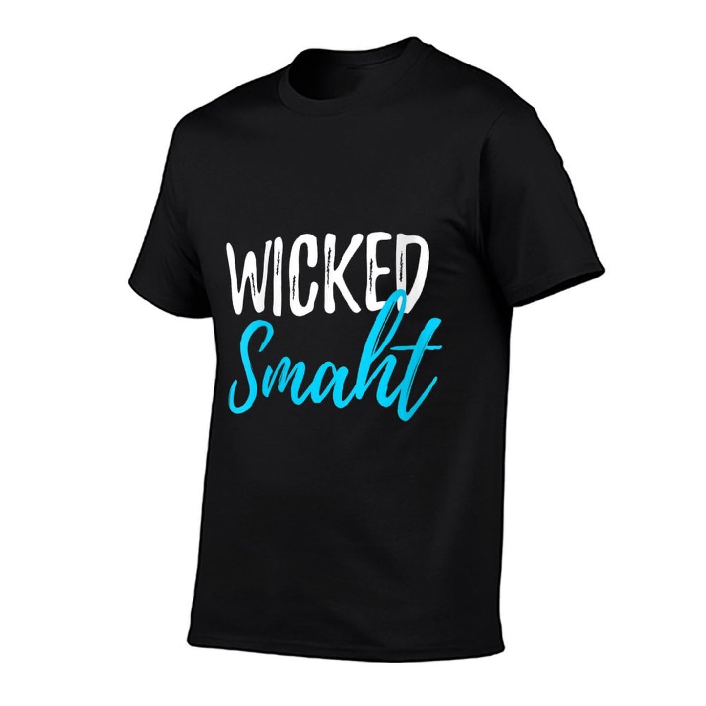 Womens Wicked Smaht Funny Shirt for Smart Or Genius Boston V-Neck Tagless Design T-Shirt
