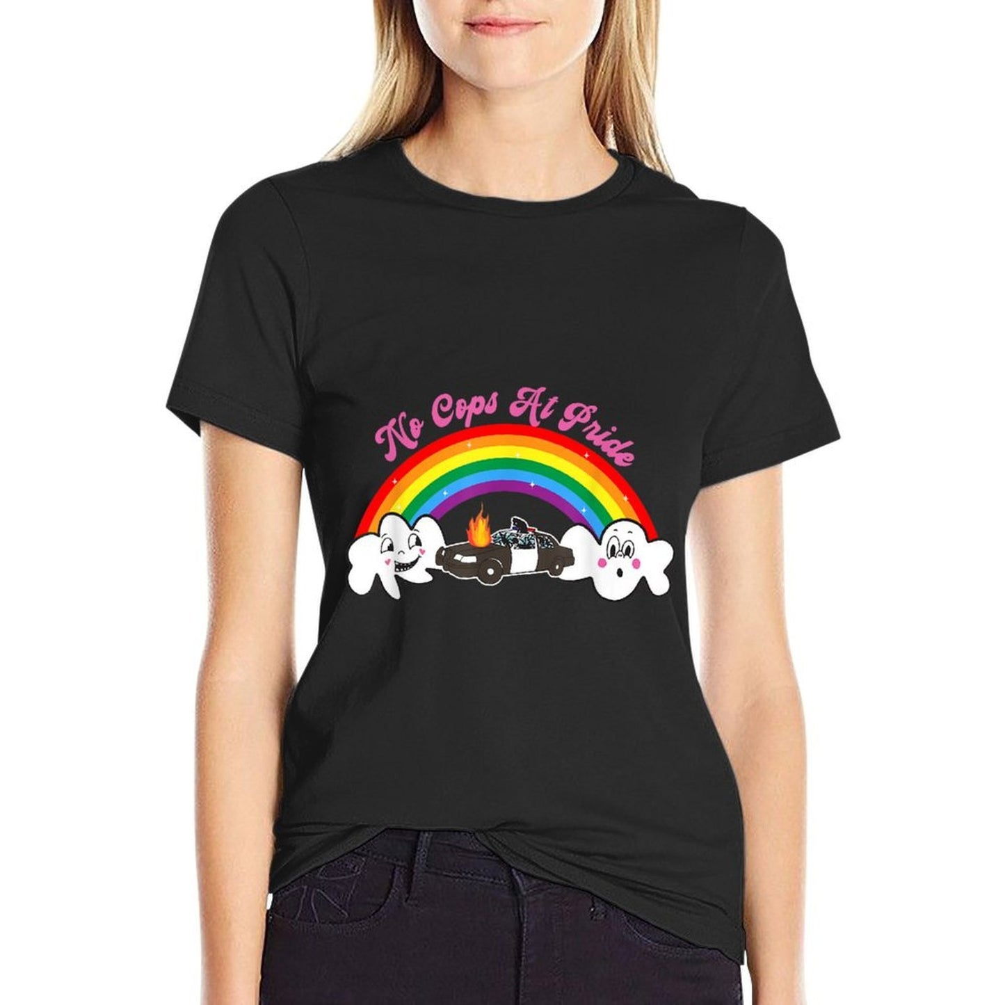 No Cops At Pride Funny LGBT Versatile T-Shirt