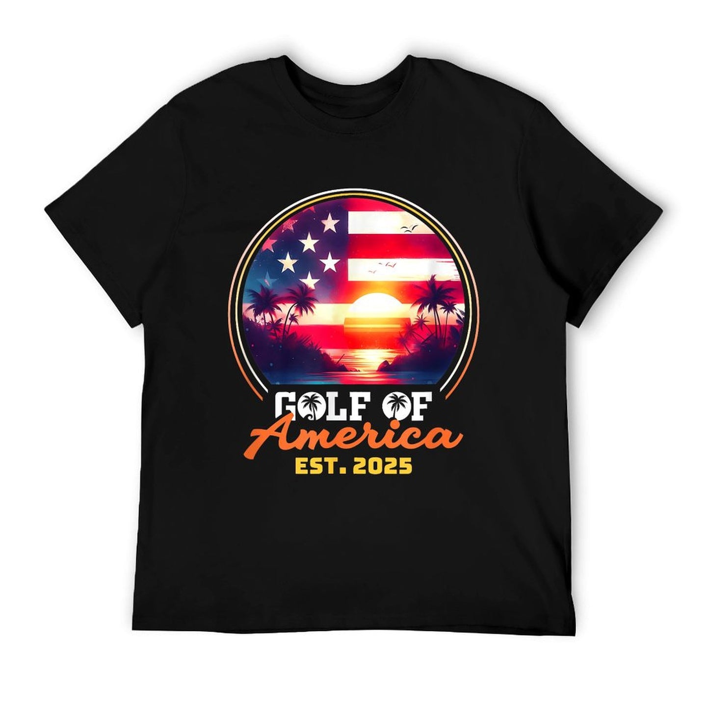Funny USA America Shirt Gulf Of Us America Est 2025 Easy-care T-Shirt
