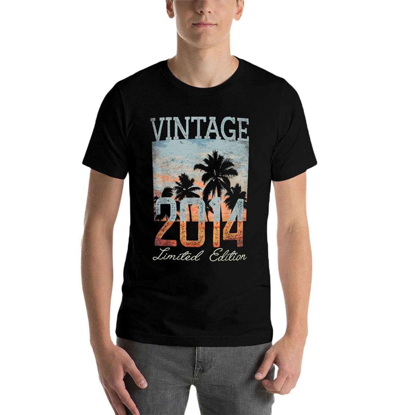 Vintage 2014 Limited Edition 11th Birthday 11 Year Old Gifts Summer-ready Fabric T-Shirt