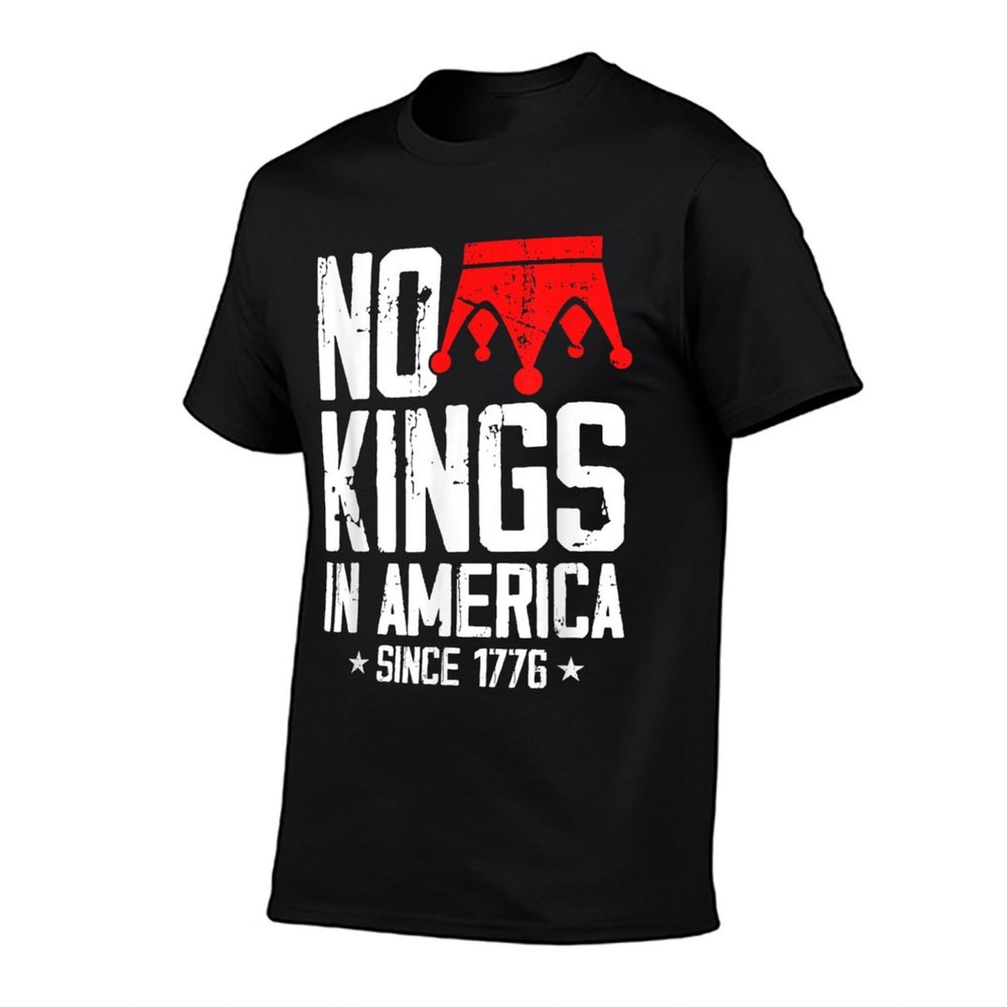 No Kings in America Since 1776 Distressed USA Vintage Moisture-wicking T-Shirt