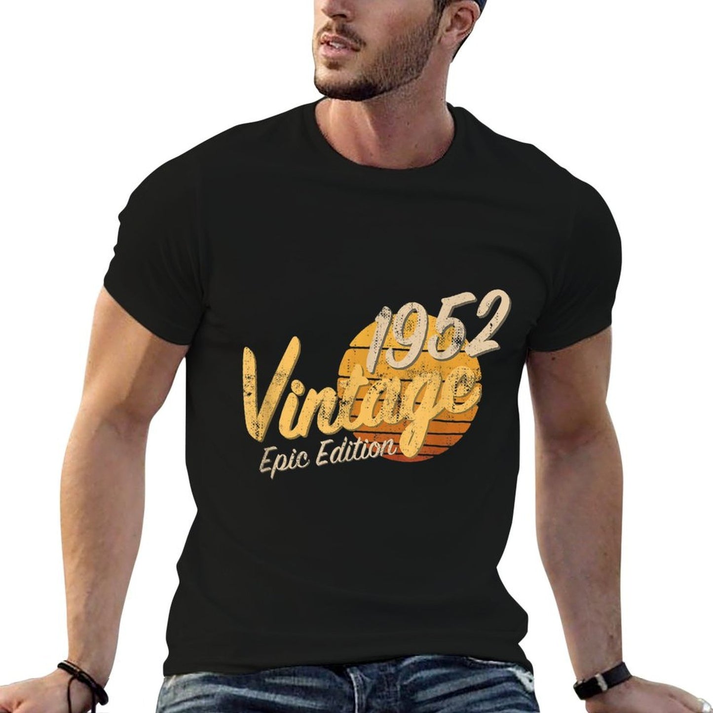 70th Birthday Vintage 1952 Born in 1952 70 Birthday Wrinkle-resistant T-Shirt