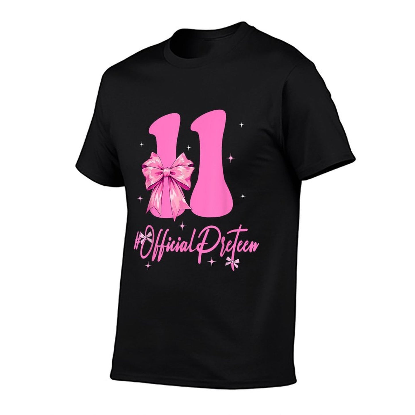 11 Year Old Official Pre-teen 11th Birthday Coquette Girl Cotton T-Shirt