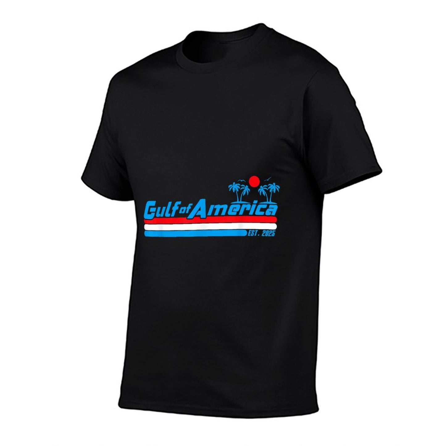 Retro Gulf Of USA America Est 2025 American Gulf Mexico Eco-friendly Material T-Shirt