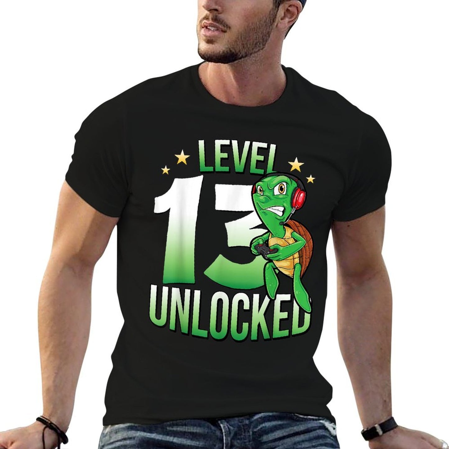 13th Birthday T Turtle 13 Years Old Boys Girls Gift Fade-proof Color T-Shirt