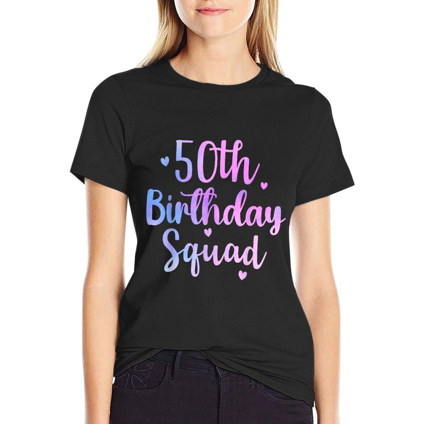 50th Birthday 50th Squad Funny 50th Birthday Group Birthday Wrinkle-resistant T-Shirt