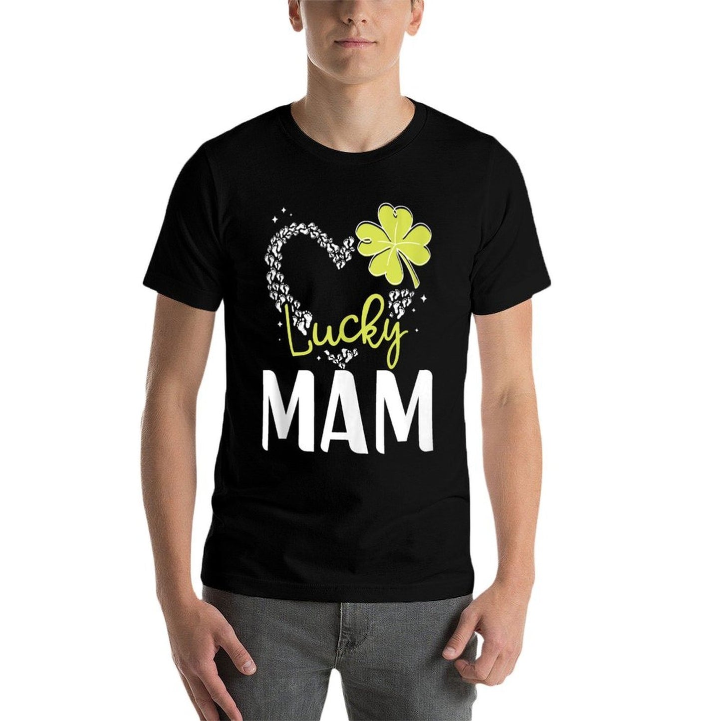 Funny Lucky Mam St Patricks Day Womens Easy-care T-Shirt