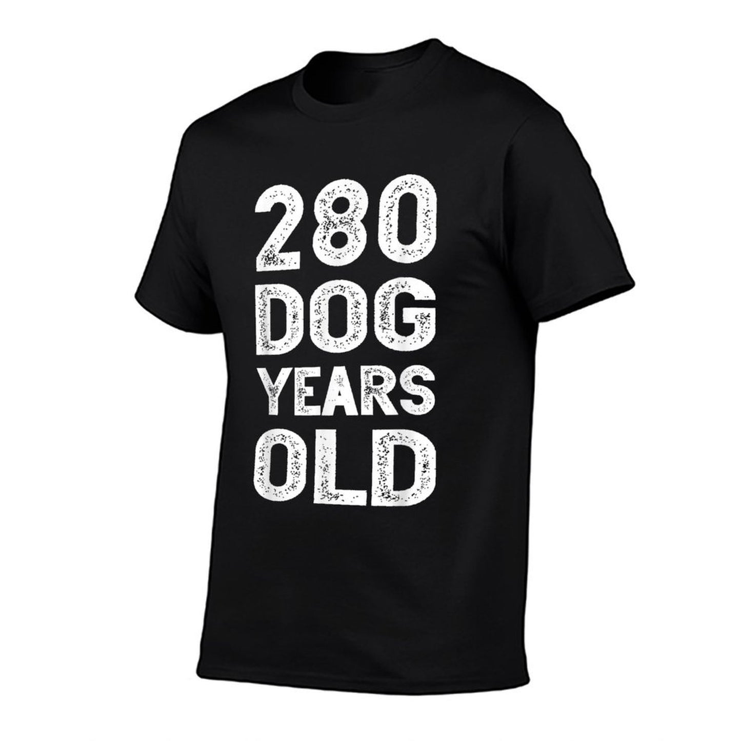 Funny 40th Birthdays 280 Dog Years Old Graphics Oversized Silhouette T-Shirt