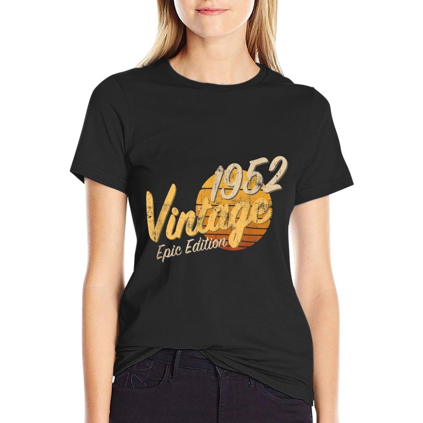 70th Birthday Vintage 1952 Born in 1952 70 Birthday Wrinkle-resistant T-Shirt