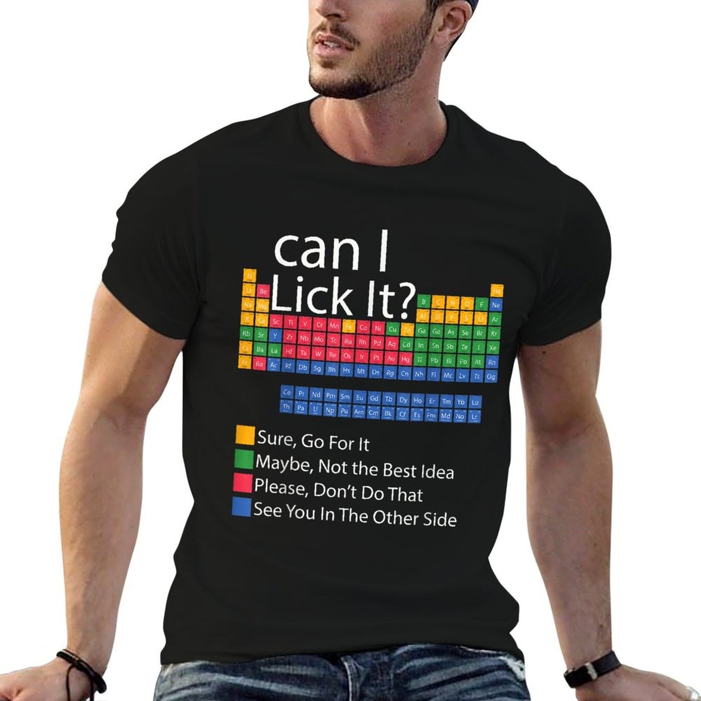 Can I Lick It Funny 100 Days of School Periodic Table Classic T-Shirt