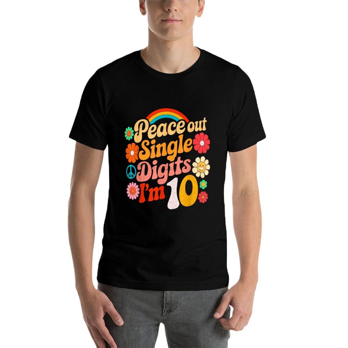 10th Birthday Girl I'm Double Digits 10 Year Old Birthday Odor-resistant T-Shirt