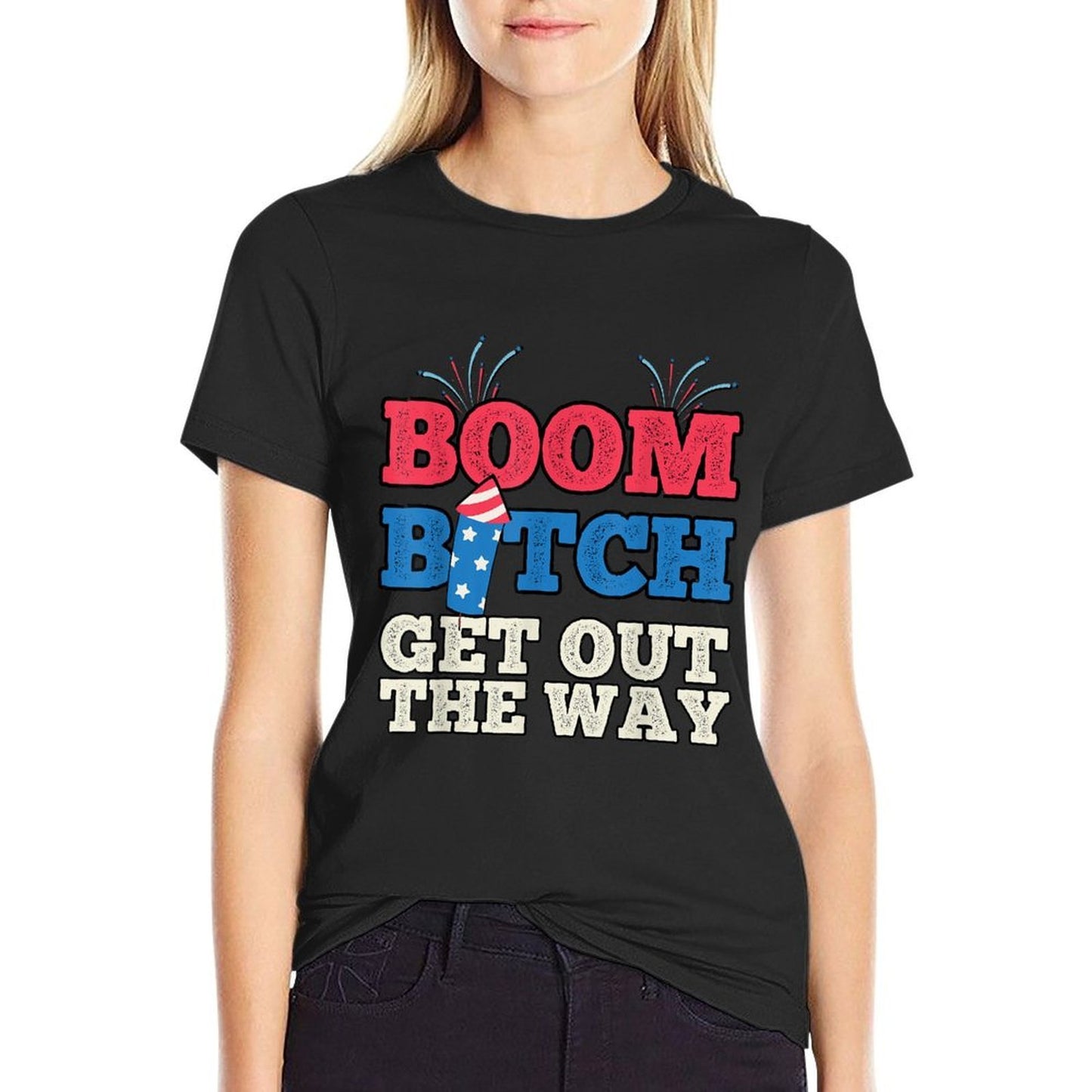 Fireworks Firing System Director Funny Boom 4th of July Trendy Pattern T-Shirt