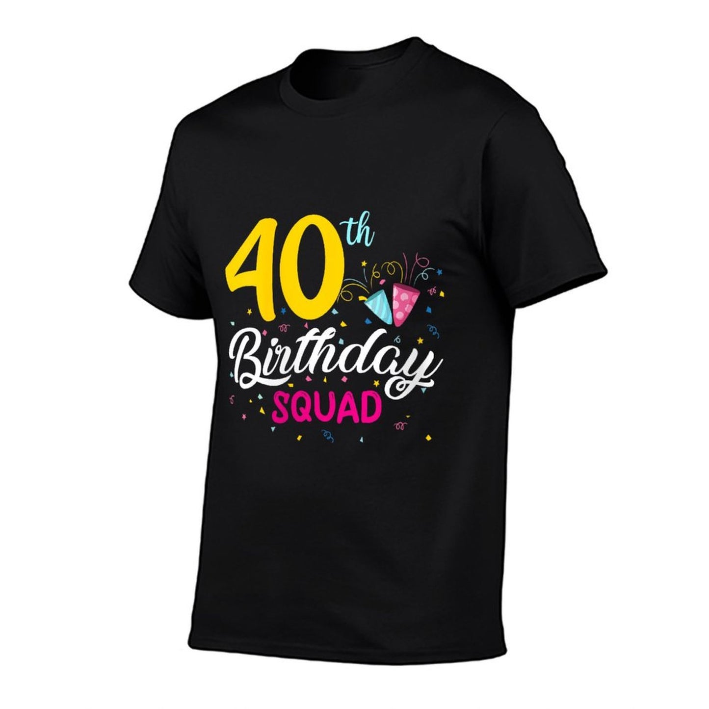 Womens 40th Birthday Squad 40 Year Old Gifts 40th Birthday Party Polyester Blend T-Shirt