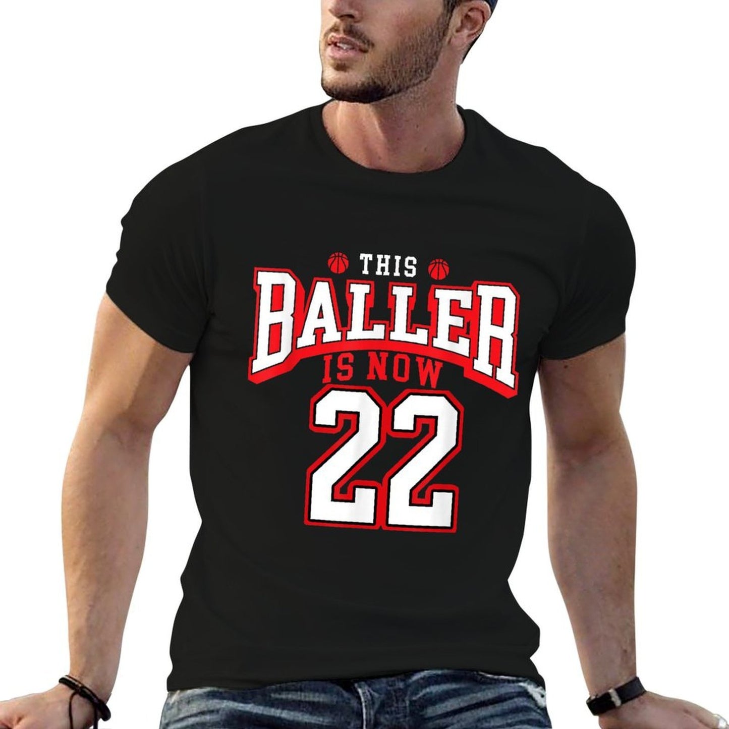 22nd Birthday Basketball Lover 22 Years Old Bday Stretchy T-Shirt