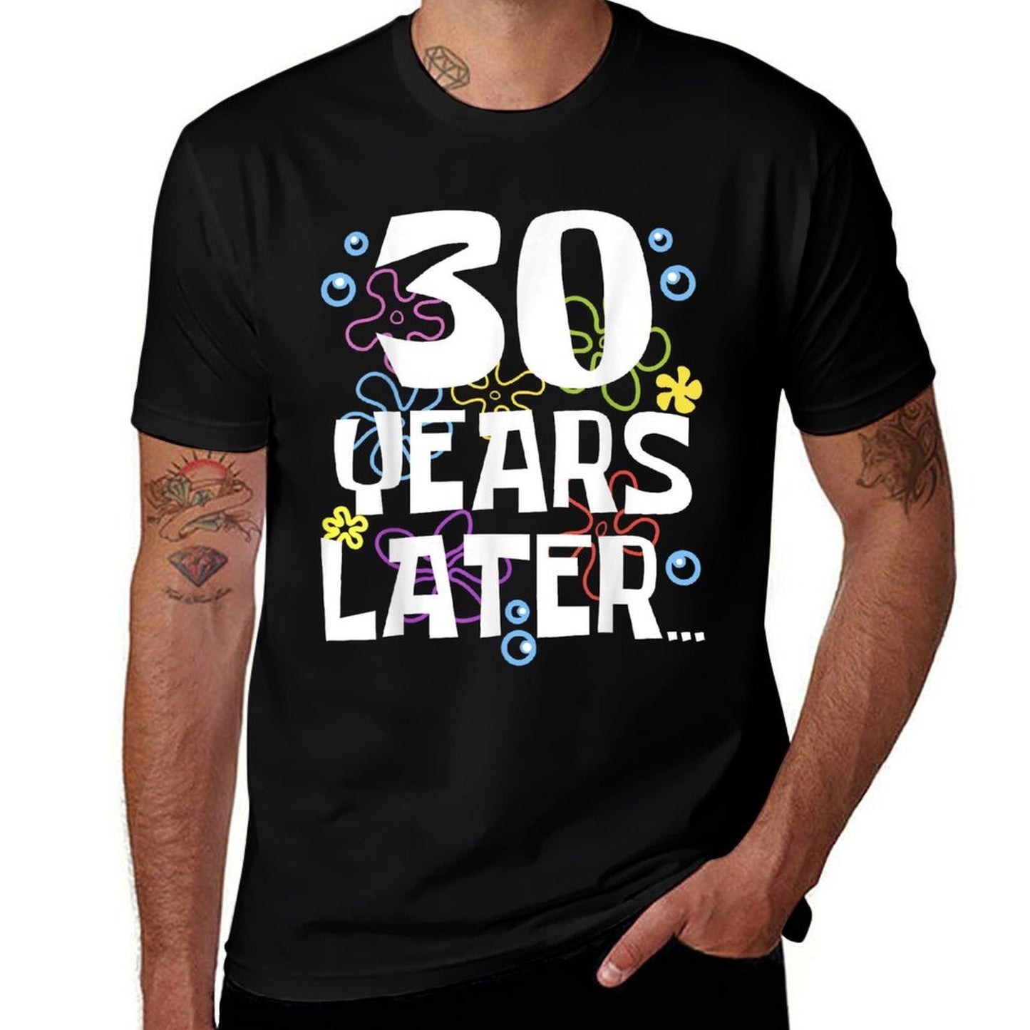 30 YEARS LATER 30 Year Old Birthday Gifts Men Women Funny High-quality Stitching T-Shirt