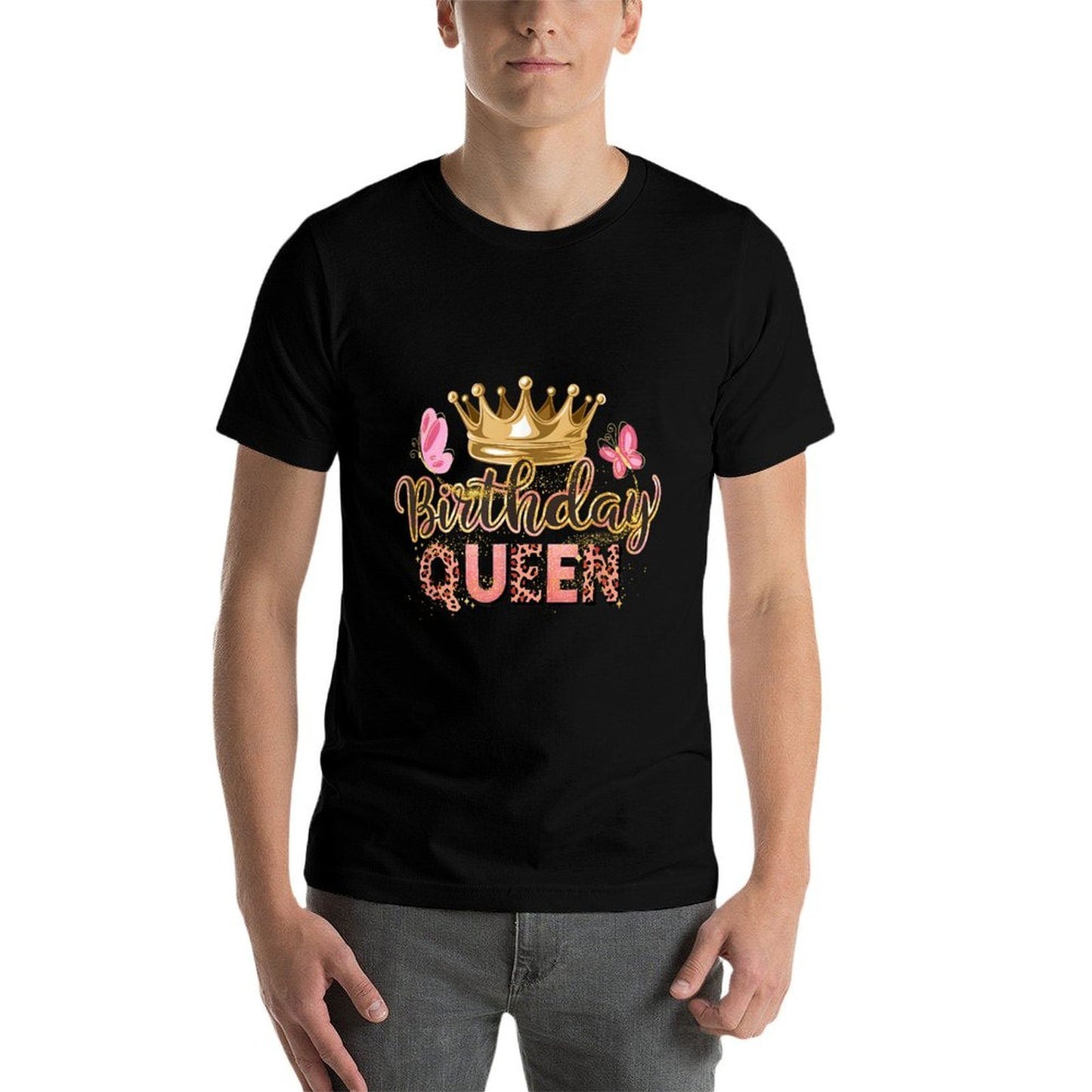 Birthday for Women Funny Birthday Party Birthday Queen Trendy Pattern T-Shirt