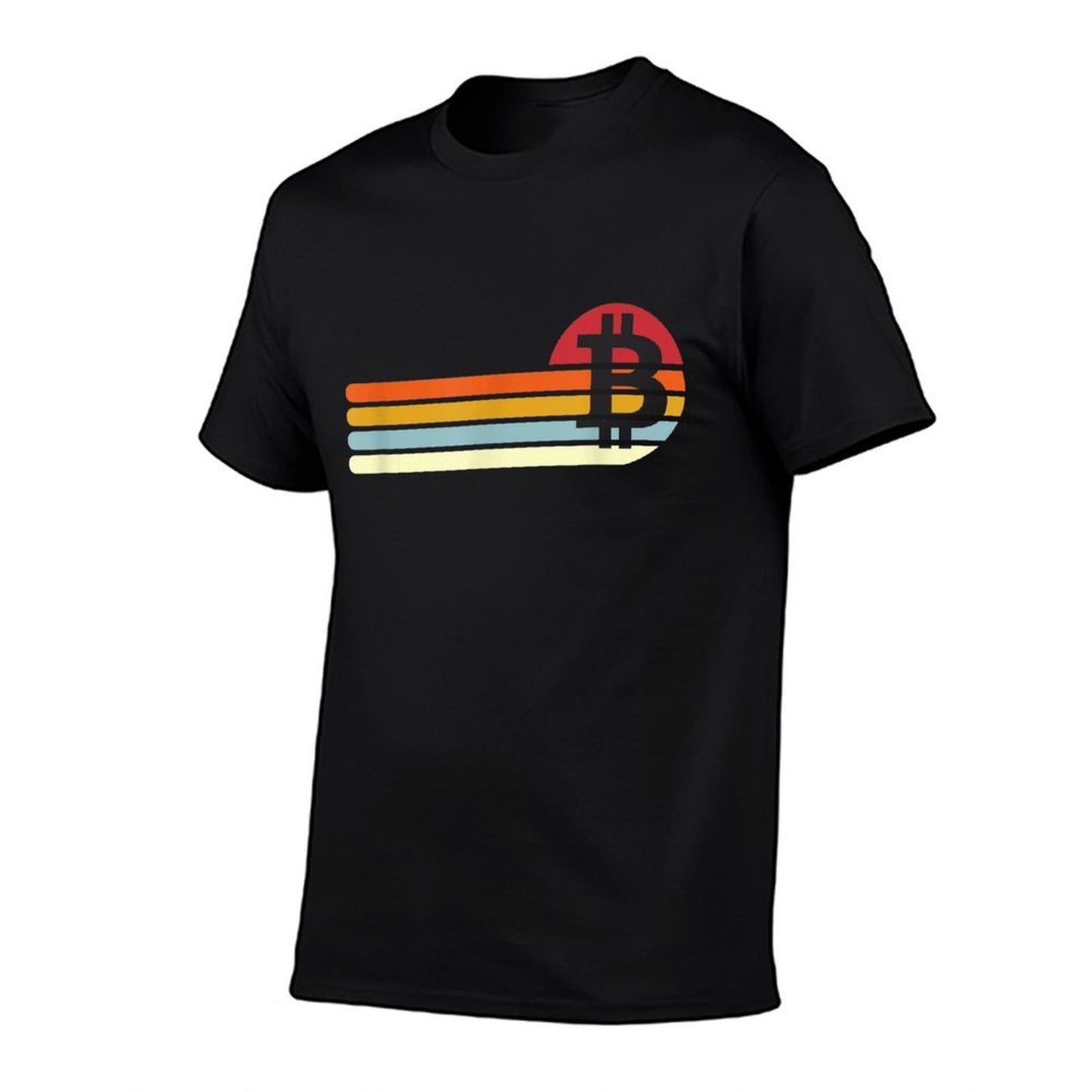 Vintage Retro Bitcoin Tagless Design T-Shirt