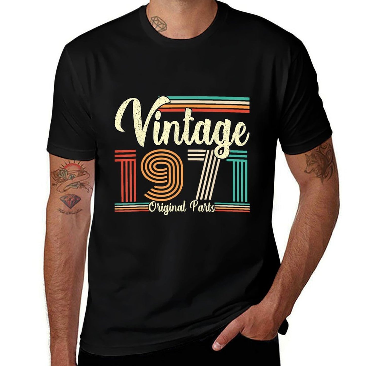 50th Birthday Vintage 1971 - Born In 1971 Lightweight T-Shirt