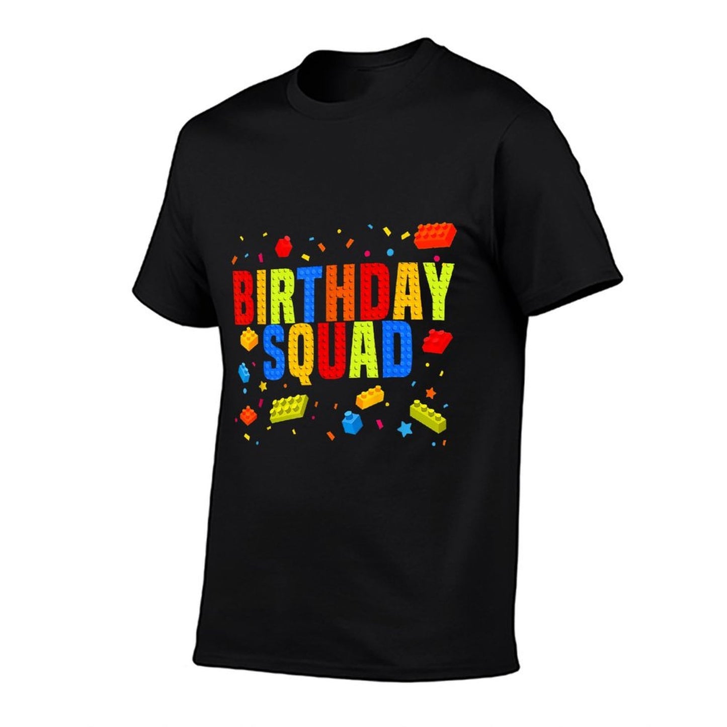 Brick Builder Funny Blocks Master Builder Birthday Squad Relaxed-fit T-Shirt