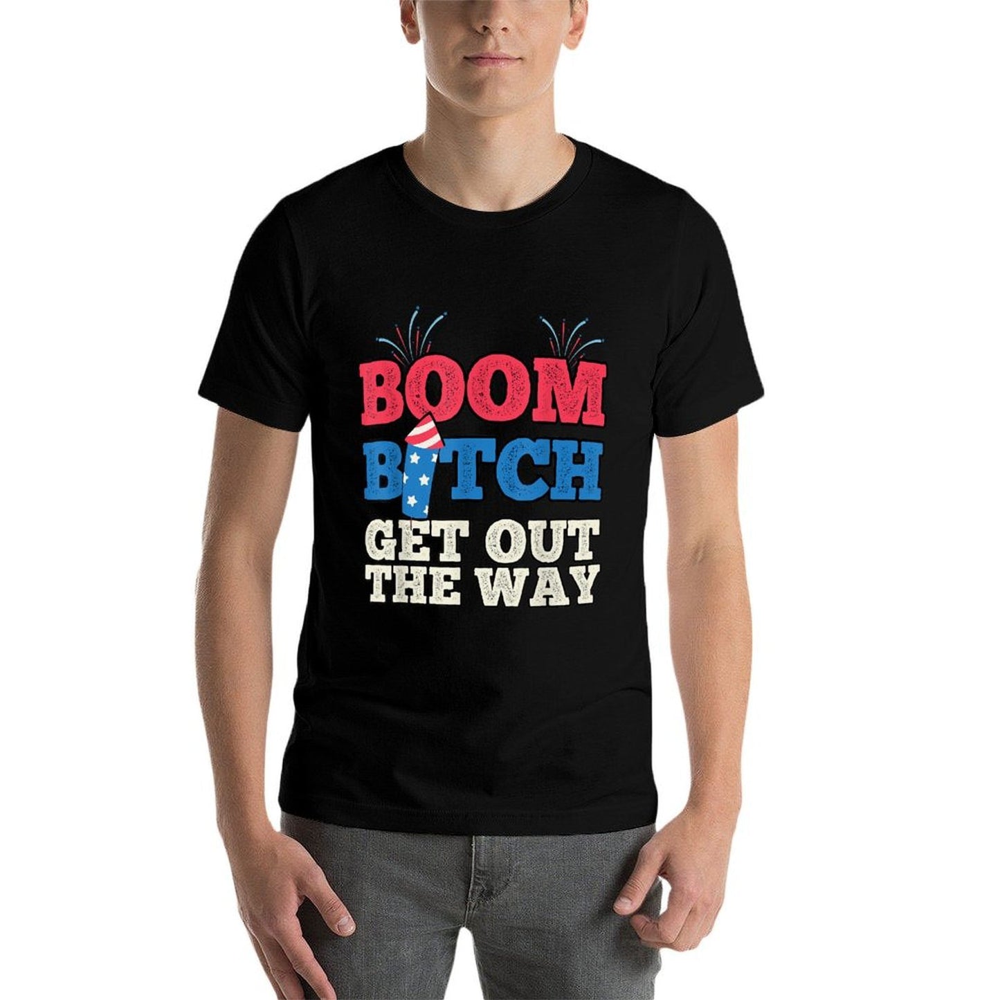 Fireworks Firing System Director Funny Boom 4th of July Trendy Pattern T-Shirt