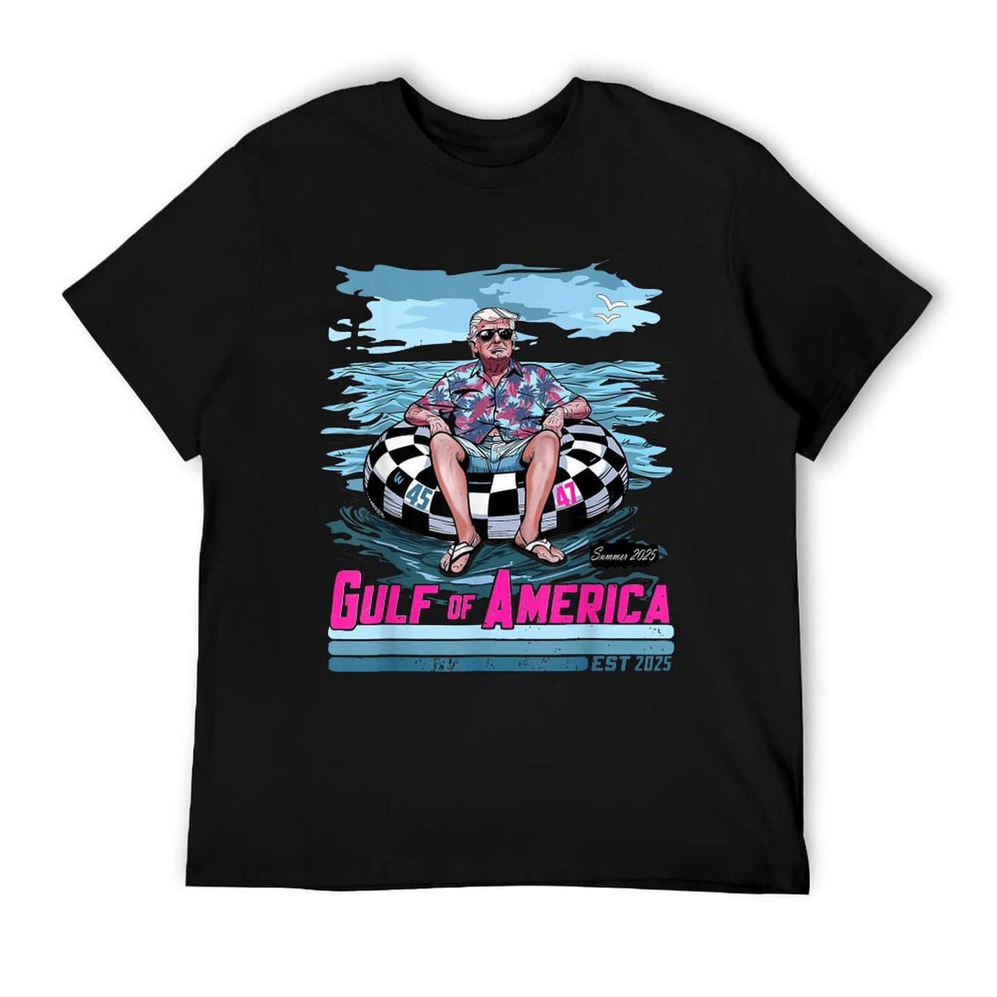 Gulf of USA America 2025s Men Women Summer-ready Fabric T-Shirt