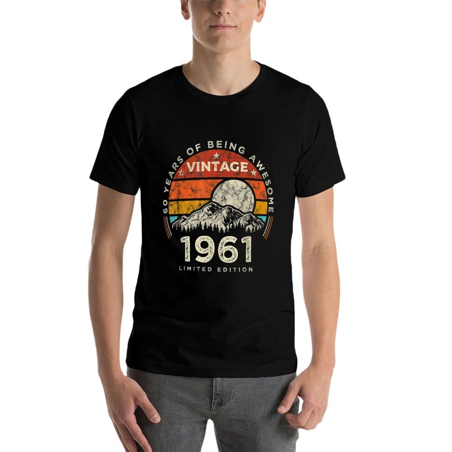 Vintage 60 Year Old Gifts 1961 Limited Edition 60th Birthday Cotton T-Shirt