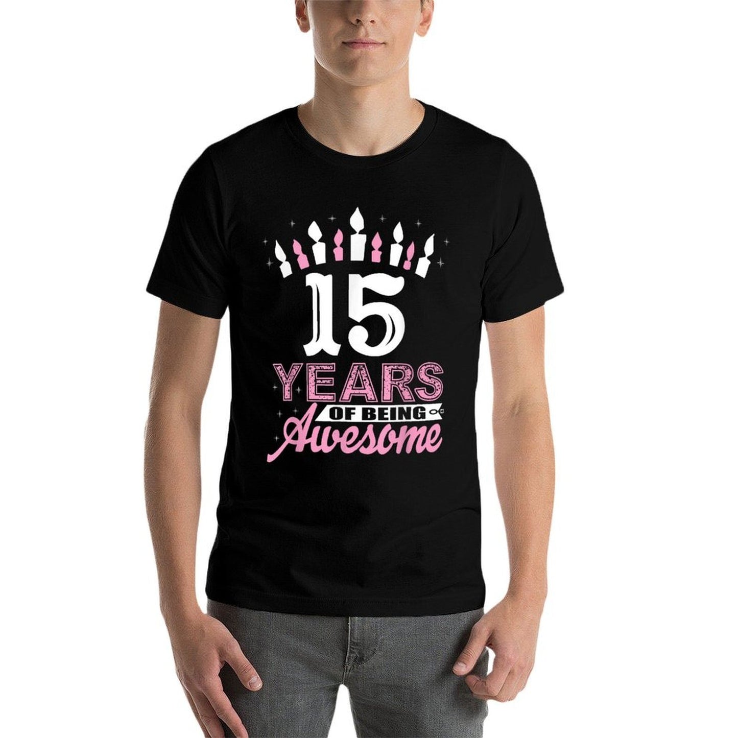 15 Years Old 15th Birthdays For Girls - Candle Gift Classic T-Shirt