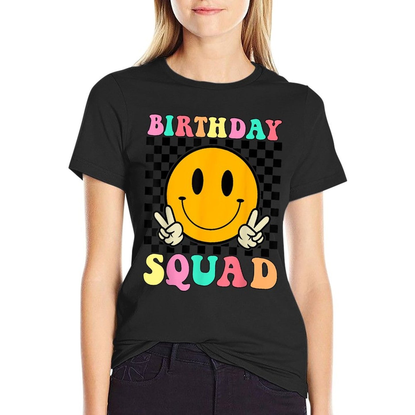 Birthday Squad For Men Women Kids Funny Birthday Matching Graphic-printed T-Shirt