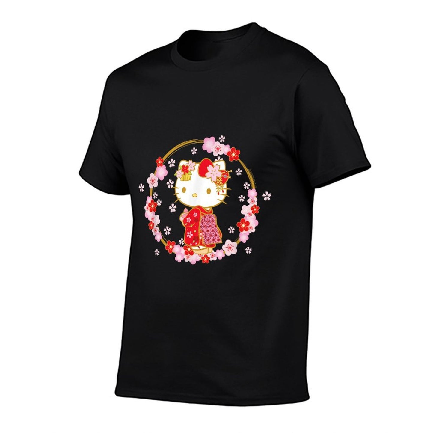 Hello Kitty Sakura Spring High-quality Stitching T-Shirt