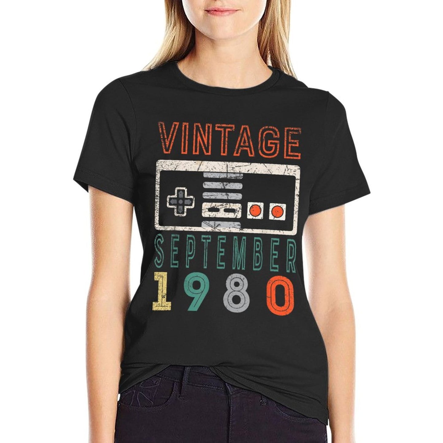 Vintage September 1980 40th Birthday 40 Year Old Affordable Price T-Shirt