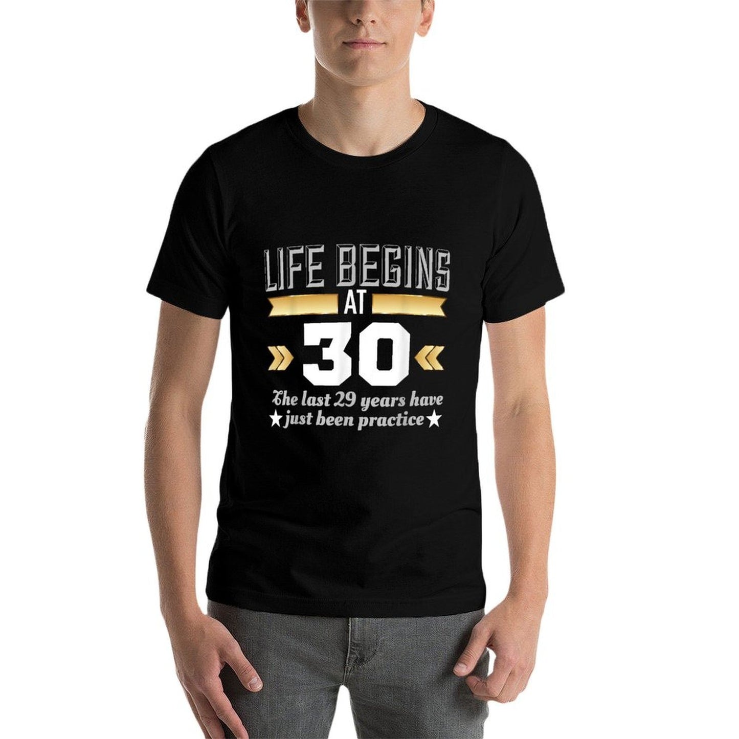 Life Begins At 30 30th Birthday T Stretchy T-Shirt