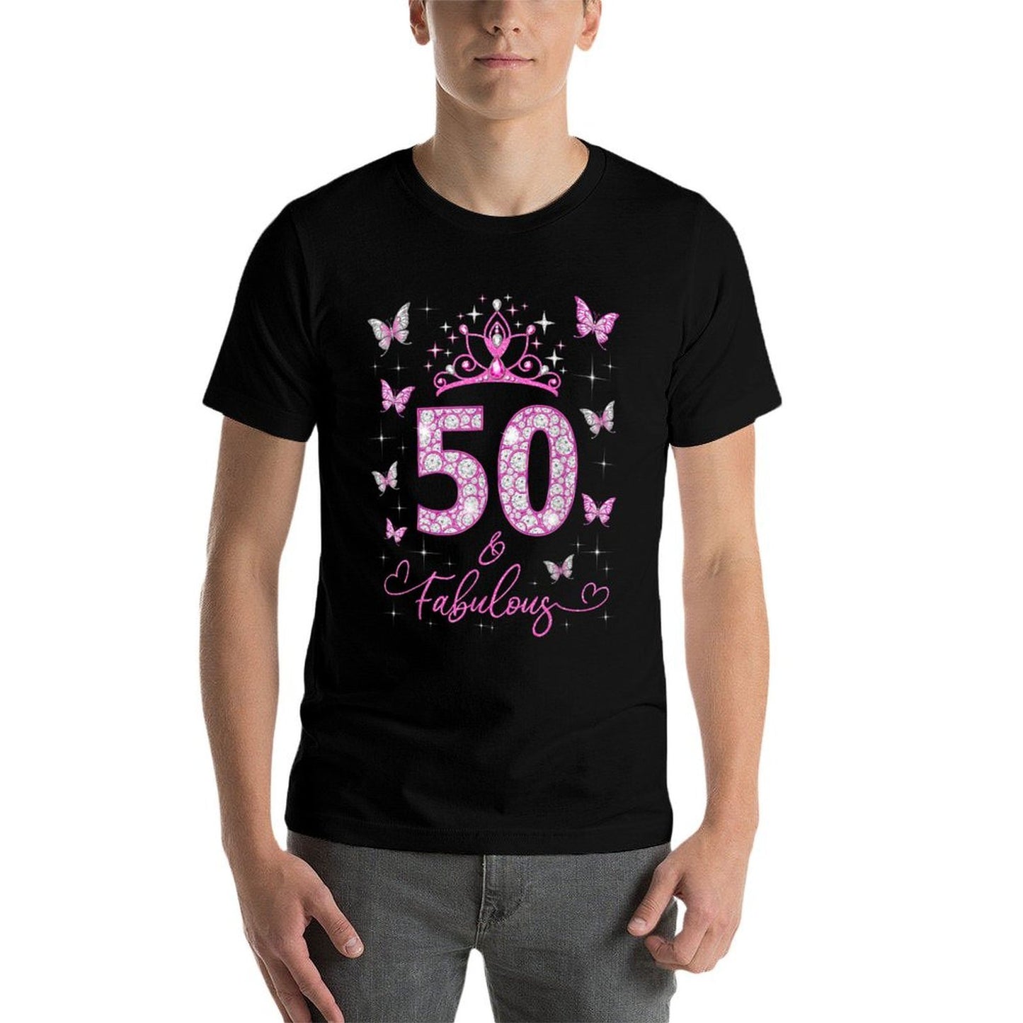 50 And Fabulous, 50 Years Old Women, 50th Birthday Party Breathable T-Shirt