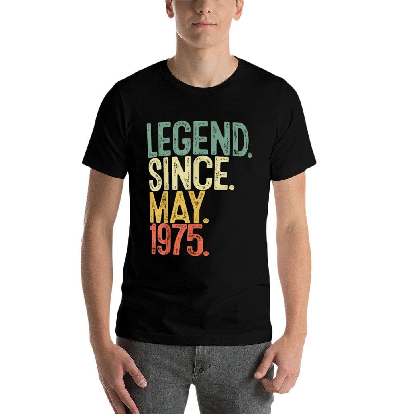 50 Years Old Gifts Legend Since May 1975 50th Birthday Men Vintage-inspired T-Shirt