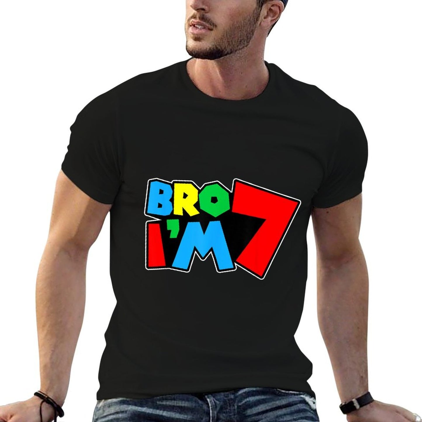 7th Birthday Boy Bro I’m 7 Year Old Video Gamer Seven Bday Graphic-printed T-Shirt