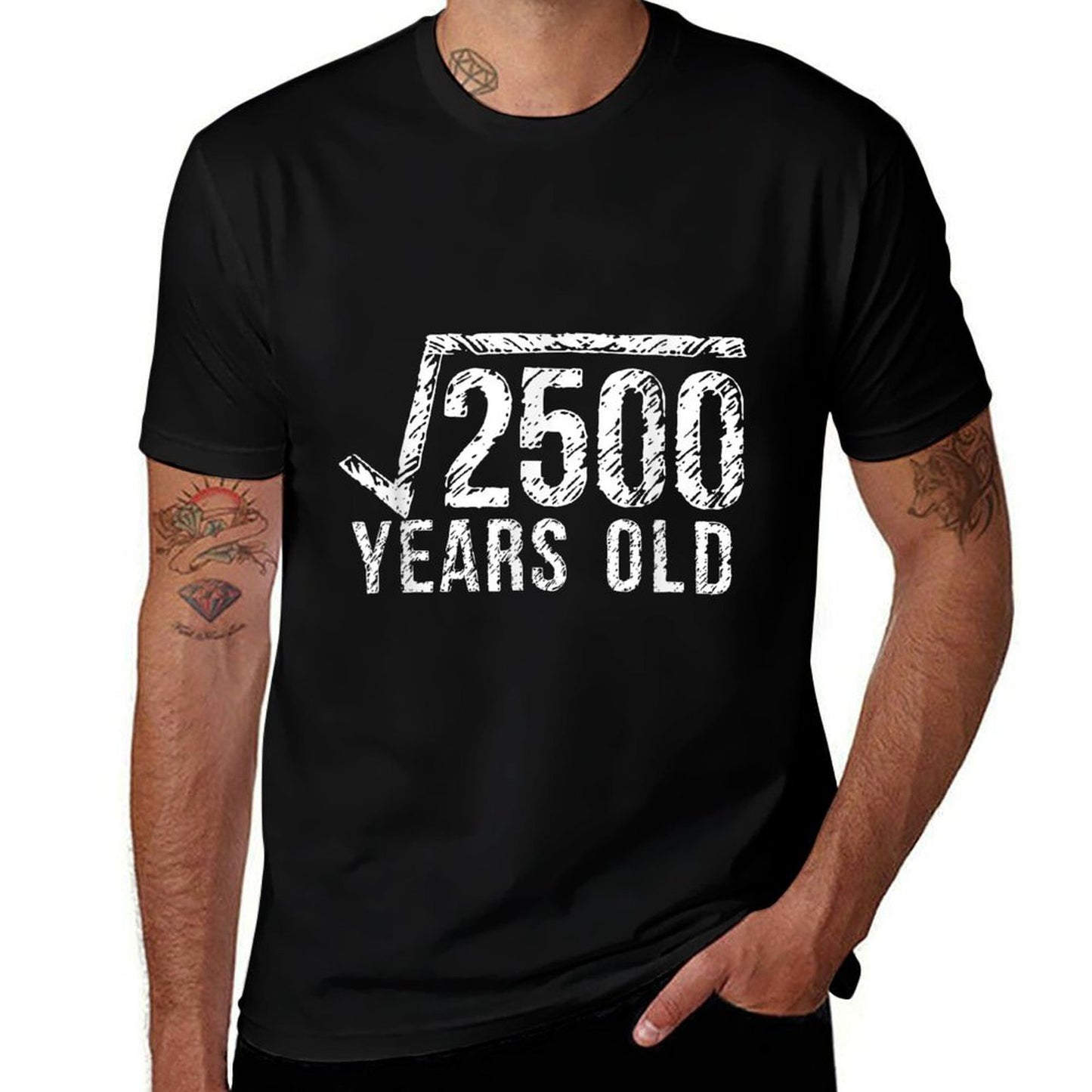 50th Birthday T Square Root Of 2500 Odor-resistant T-Shirt
