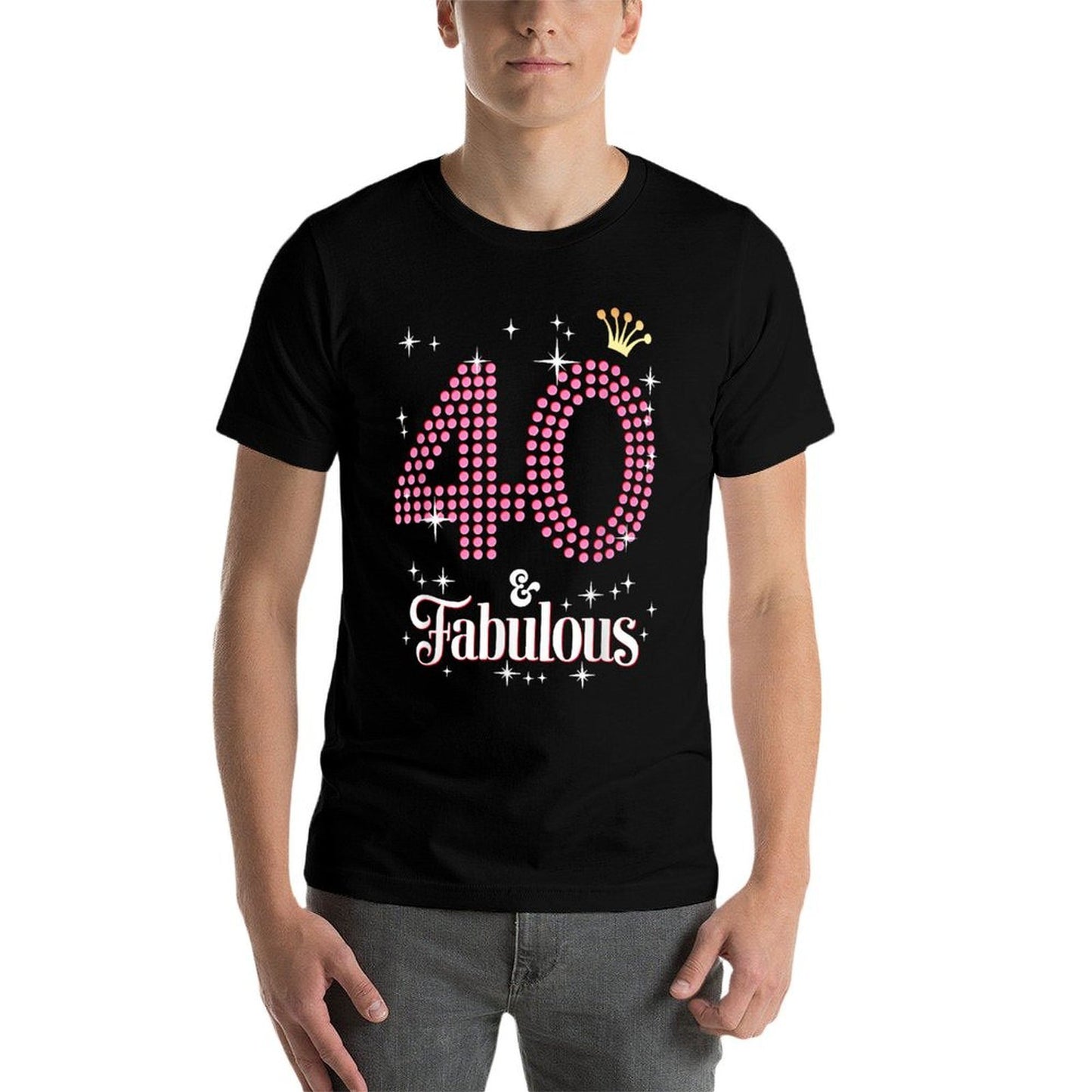 Womens 40 & Fabulous 40th Birthday Celebration For Ladies Easy-care T-Shirt