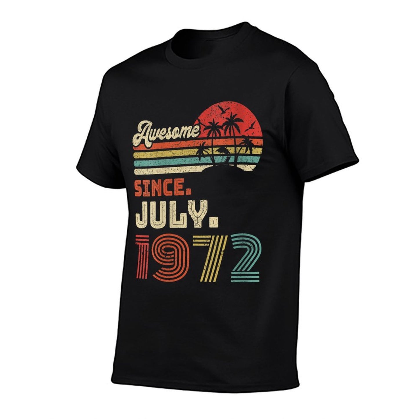 Womens 50 Year Old Awesome Since July 1972 50th Birthday Vintage-inspired T-Shirt