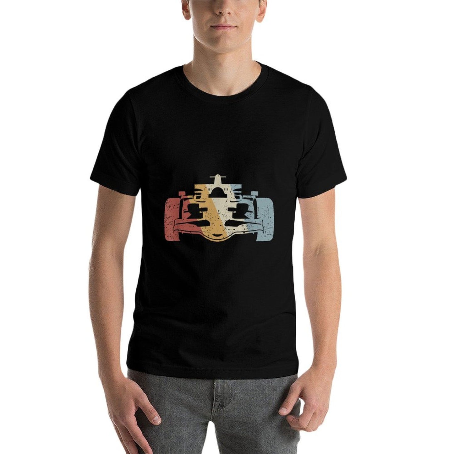 Racing Car Retro Style Vintage Relaxed-fit T-Shirt