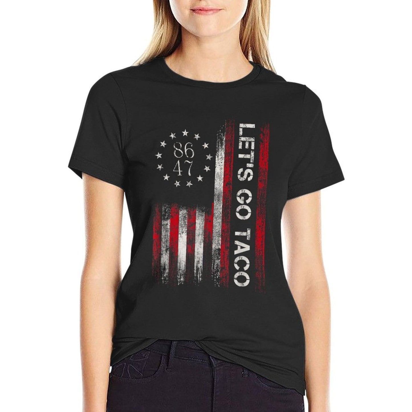Lets Go Taco Funny Lets Go Taco Wrinkle-resistant T-Shirt