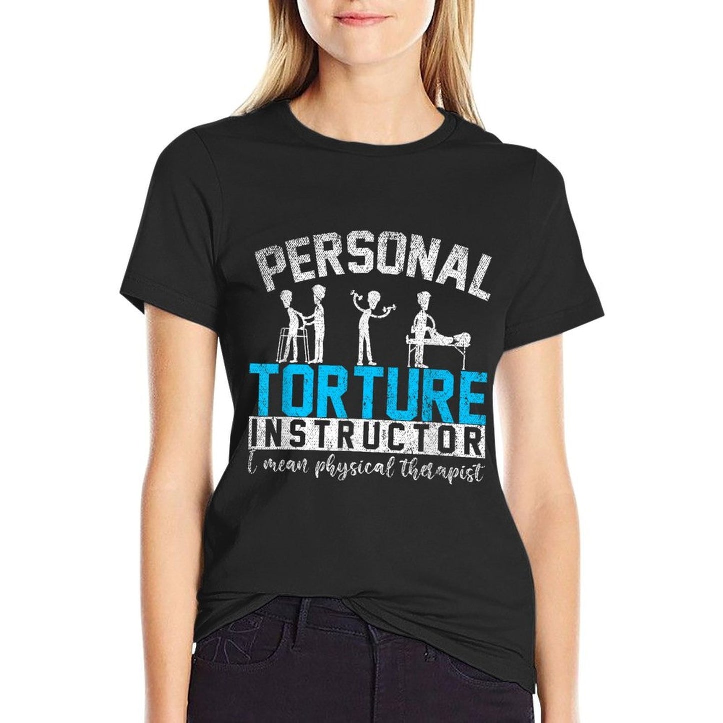 Funny DPT Physical Therapist Gift PTA Physical Therapy Summer-ready Fabric T-Shirt