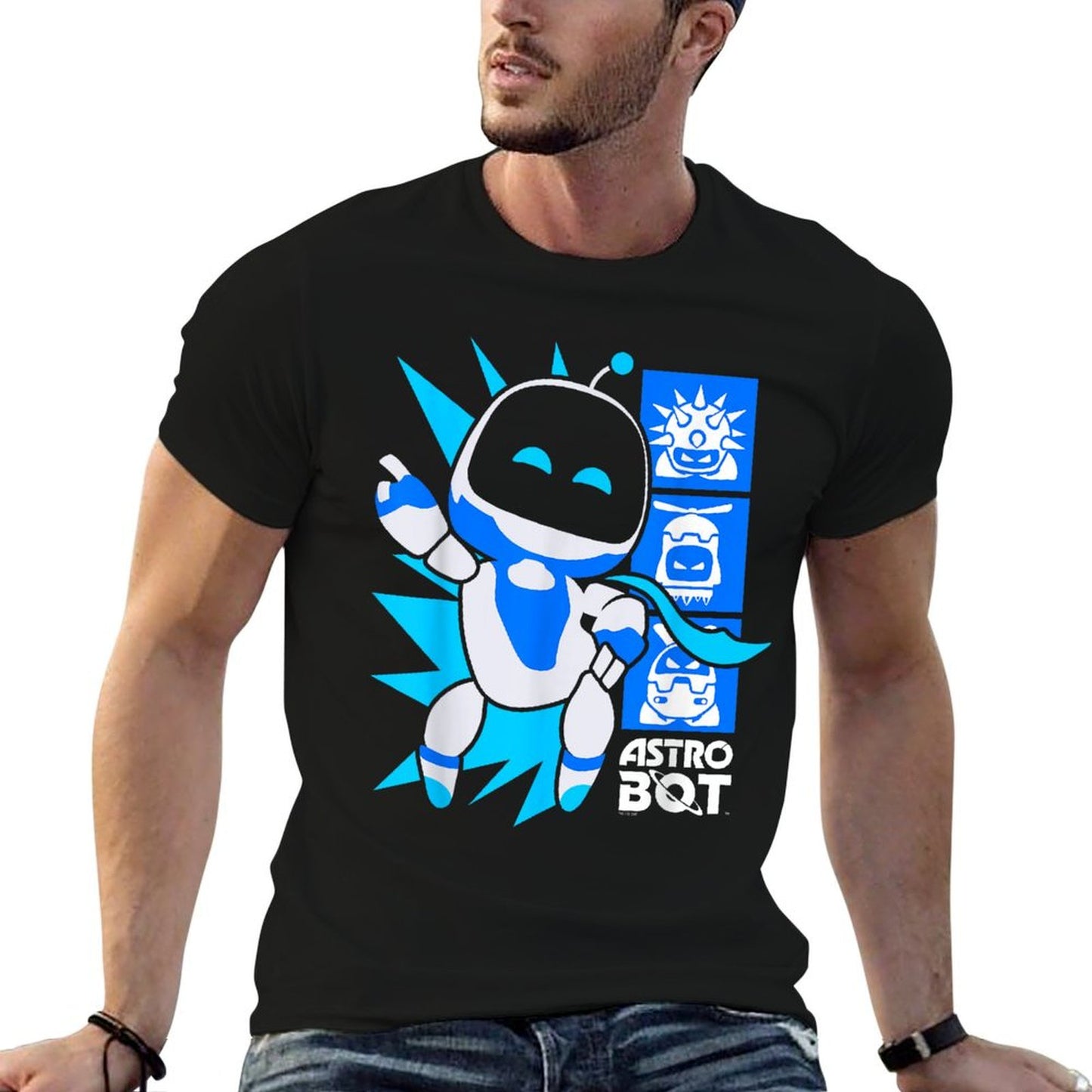 Astro Bot Rescue Mission Victory Pose Game Wrinkle-resistant T-Shirt