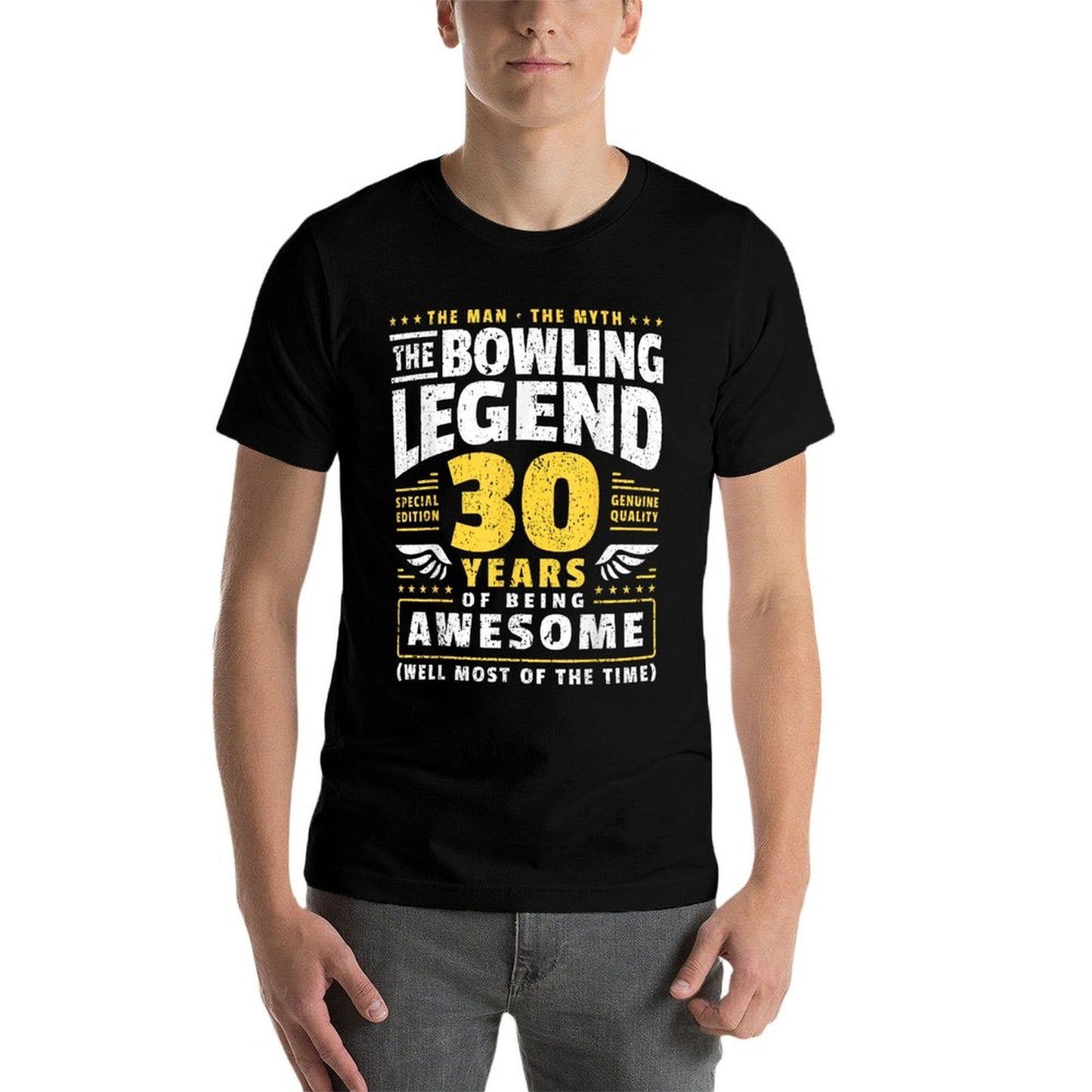 30th Birthday Bowling 30 Years Old Bowler Slim-fit Cut T-Shirt
