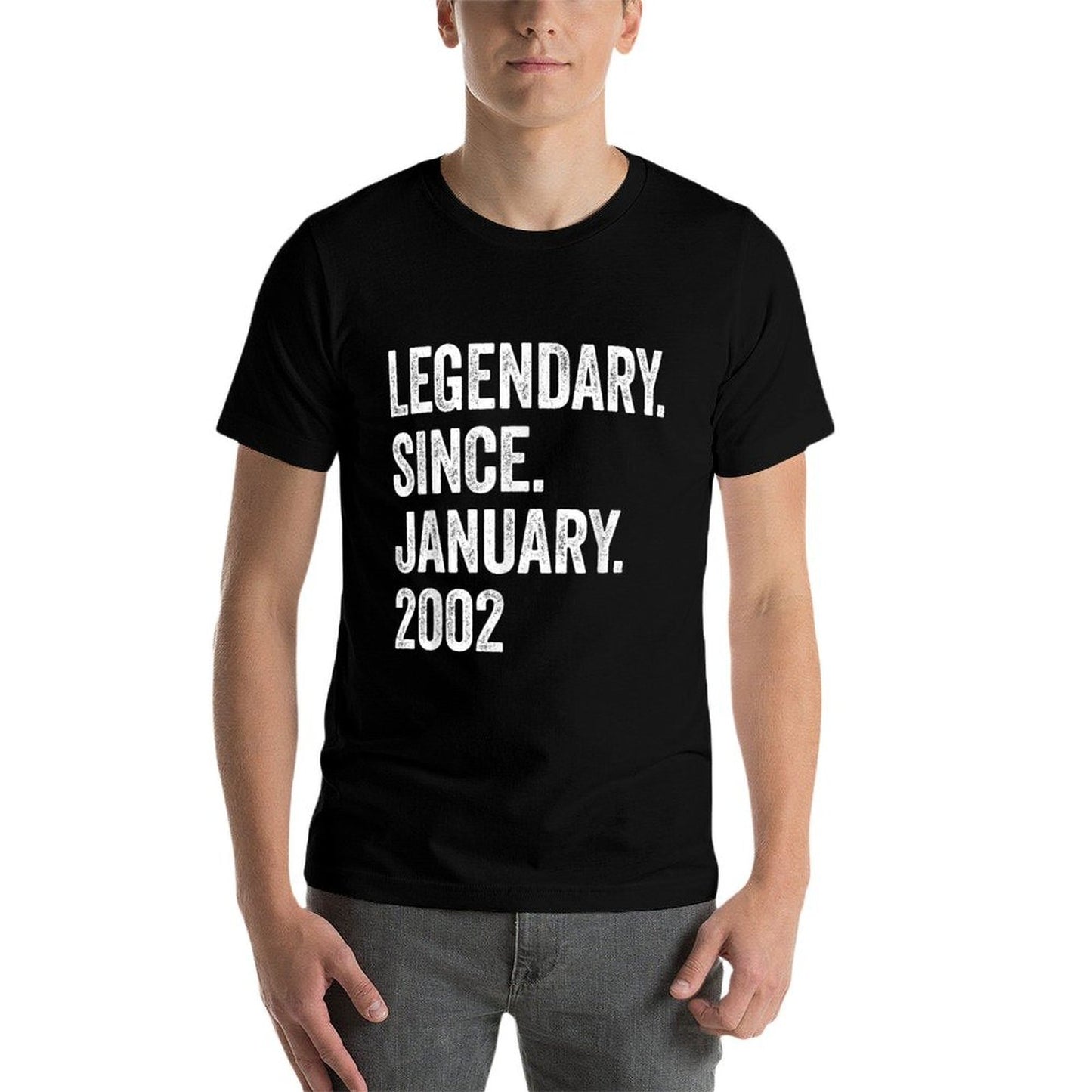 21 Years Old Legendary Since January 2002 21st Birthday Eco-friendly Material T-Shirt