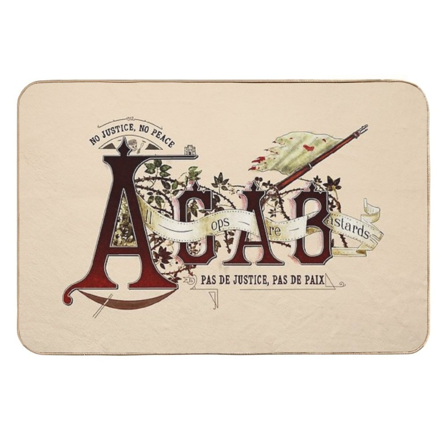 Vintage ACAB - Anti Police Action Absorbent Bath Mat