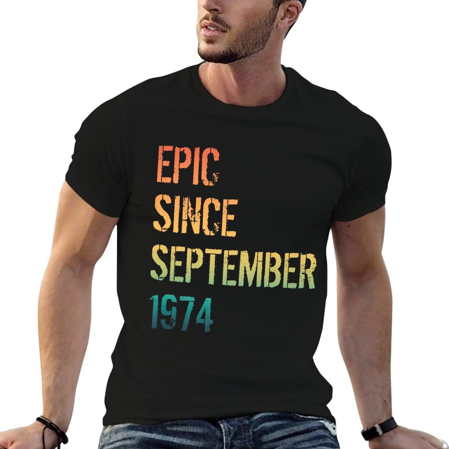 50th Birthday Men Women Born September 1974 Premium Quick-drying T-Shirt