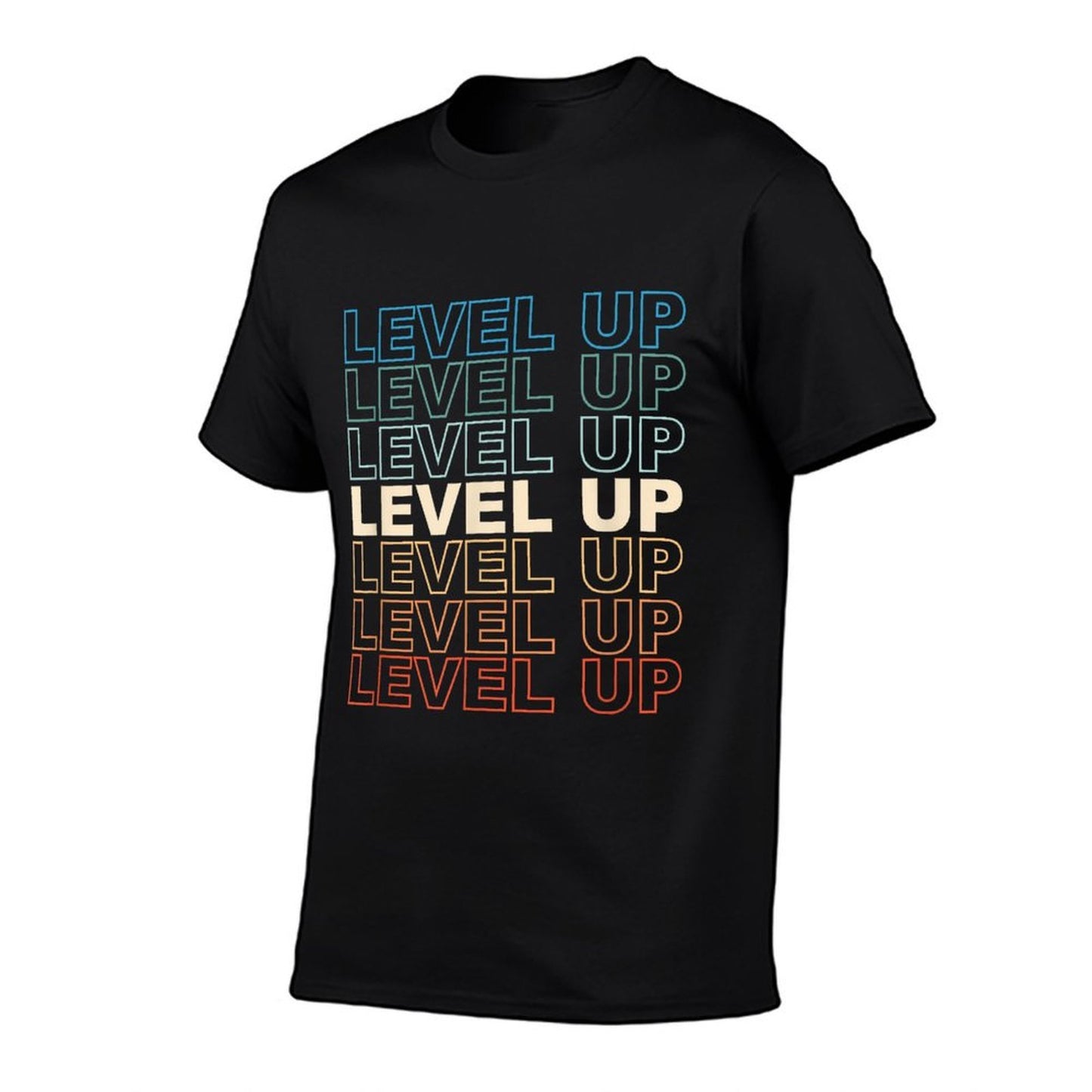 Vintage Gamer LEVEL UP Video Game Lover Retro Gaming Gift Polyester Blend T-Shirt