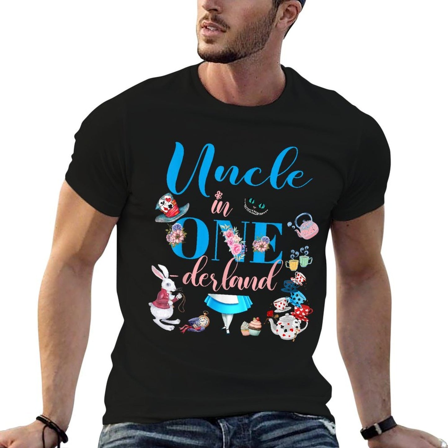 Alice in ONEderland Family Uncle Of The Birthday Girl Easy-care T-Shirt